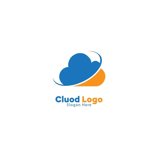 Modelo Design Vetor Logo Cloud — Vetor de Stock