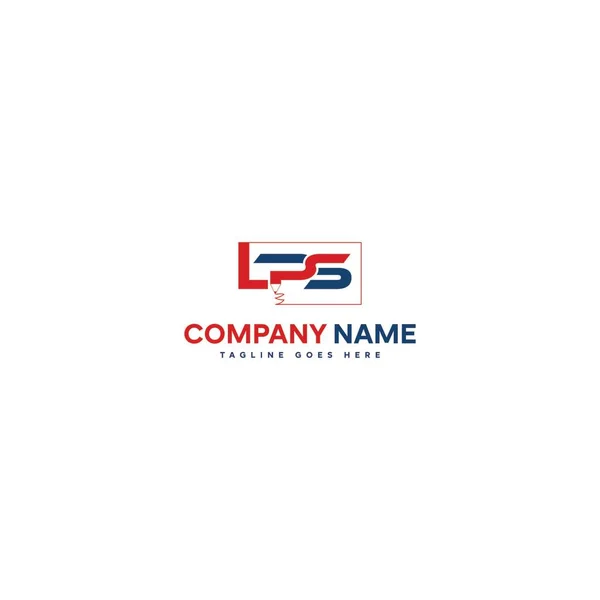 Llüstrasyonda Eğitim Lps Harfi Logosu Tasarımı Vektör Logosu Logo Için — Stok Vektör
