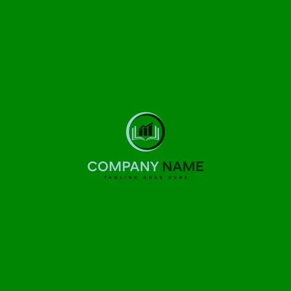 Logotipo Livro Crédito Contabilidade Financeira Com Modelo Símbolo —  Vetores de Stock