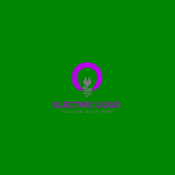 Flash Thunderbolt Energia Poder Logo Design Vetor Modelo Estilo Linear — Vetor de Stock