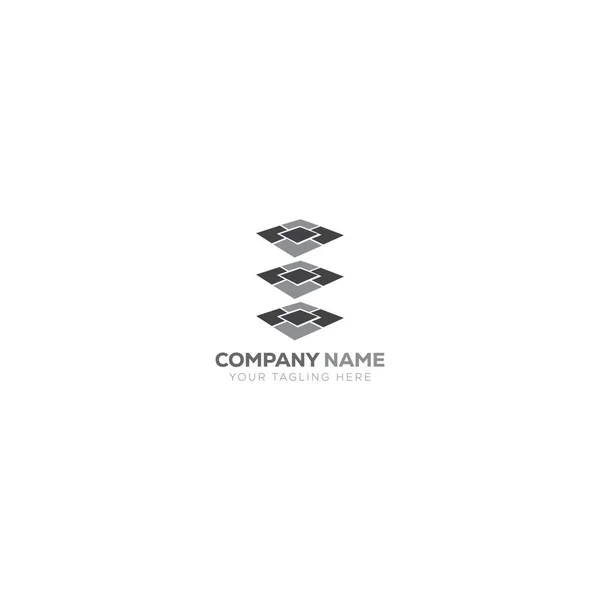 Céramique Géométrique Carrelage Industrie Logo Design Vectoriel Graphique — Image vectorielle