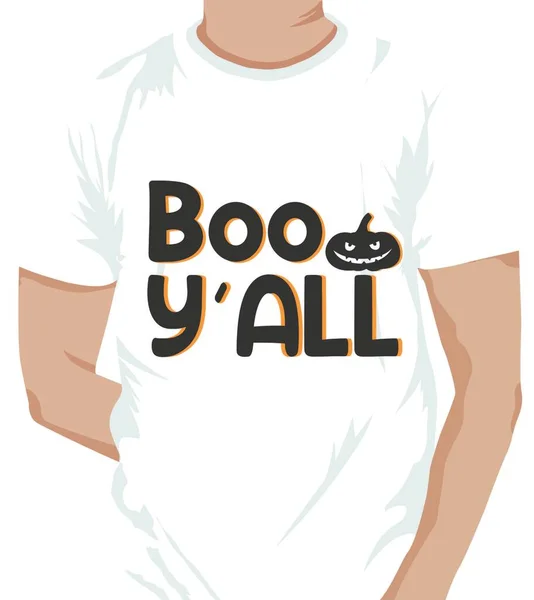 Boo You Halloween Shirt Design Quotes Halloween Halloween Shirt Halloween — Stock Vector