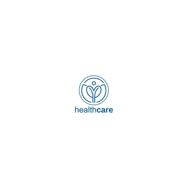 Letter Modern Initial Logo Design Man Health Care Logo Design — Stock Vector