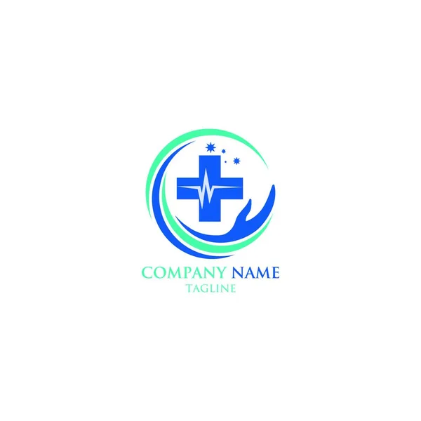 Медицинский Логотип Здравоохранение Символ Сочетание Формы Логотипа — стоковый вектор