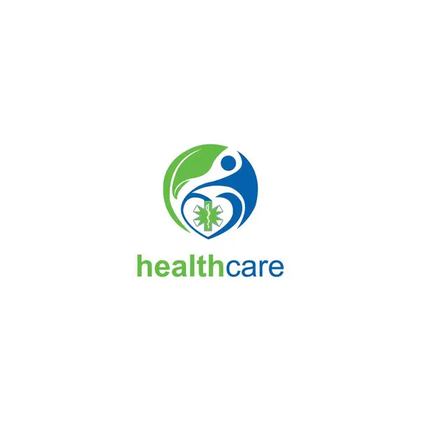 Design Logotipo Médico Saúde — Vetor de Stock