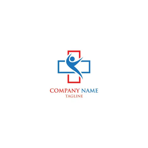 Logotipo Cuidados Saúde Logotipo Símbolo Médico — Vetor de Stock