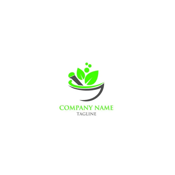 Logo Bitkisel Ikon Templet Vektörü Doğa Yaprağı Logoyu Birleştirir — Stok Vektör