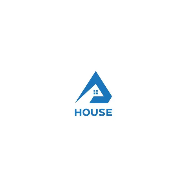 House Icon Template Letter Home Creative Vector Logo Design Architecture — Stock Vector