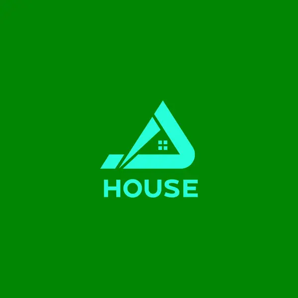 Домашний Векторный Дизайн Логотип Недвижимости Дизайн Логотипа Здания — стоковый вектор