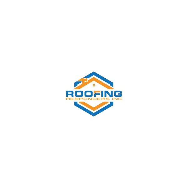 Modelo Logo Negócio Roofing — Vetor de Stock