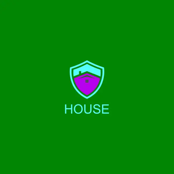 Home Shield Logo Template Design — Stock Vector