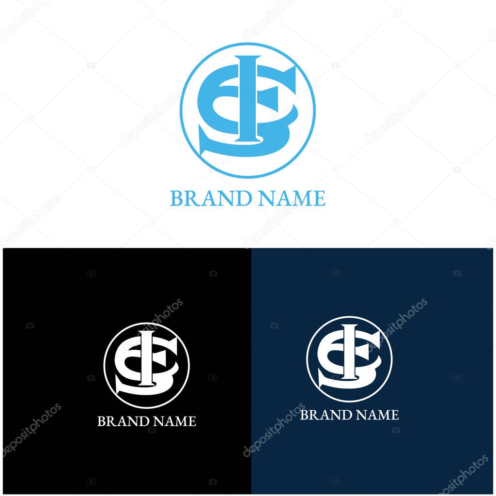 ICS  company logo vector template. Vector logo design with the ICS initial letters. or travel icon