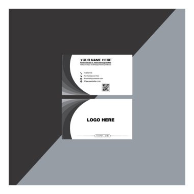 modern kartvizit şablonu ve beyaz renkli kartvizit tasarımı