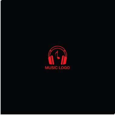 Kulaklık dalgası müzik logosu