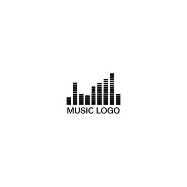 Kulaklık dalgası müzik logosu