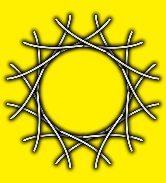 Жовтий Чорний Фон Тіні — стокове фото