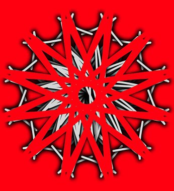 soyut kırmızı kar tanesi arka plan