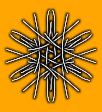 Kar Tanesi ikonu. vektör illüstrasyonu