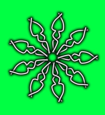 Kartaneli ve yıldızlı soyut noel ağacı