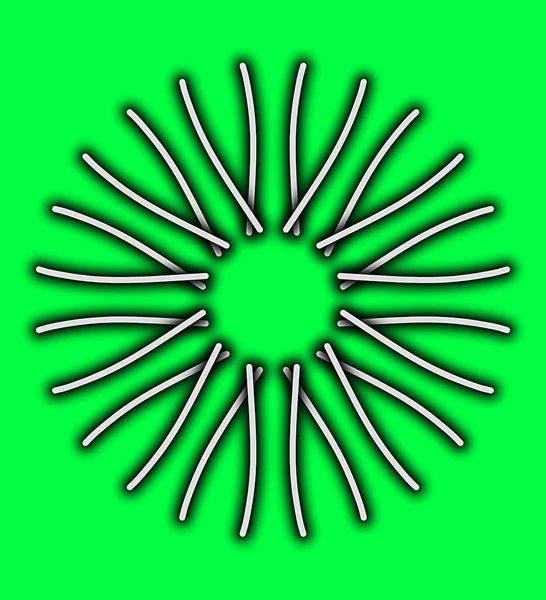 Abstrakcyjne Zielone Tło Kropkami Liniami — Zdjęcie stockowe