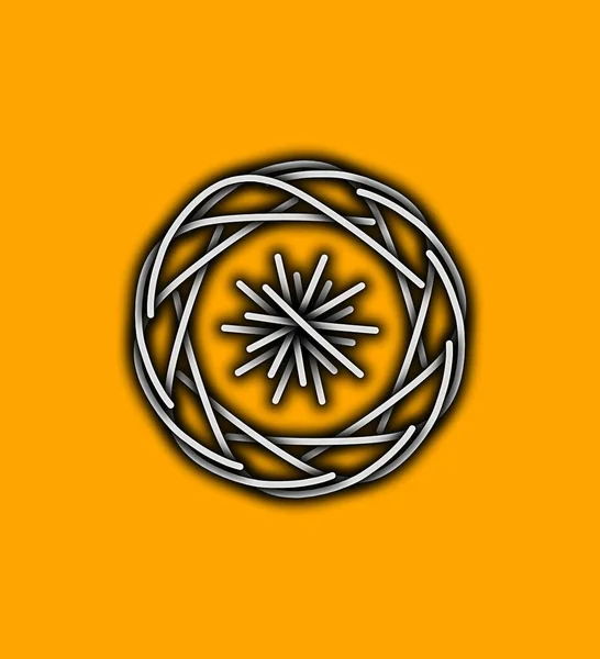 Abstract Background Orange Yellow Circles — Stok fotoğraf