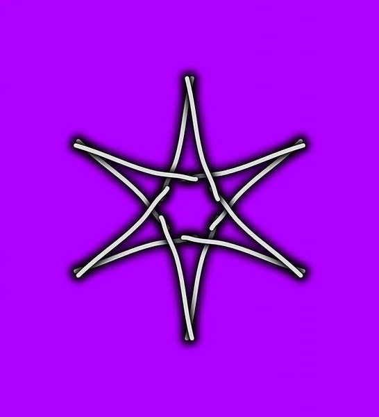 Ikona Gwiazdy Płaska Ilustracja Magicznych Ikon Wektorowych Różdżki Sieci — Zdjęcie stockowe