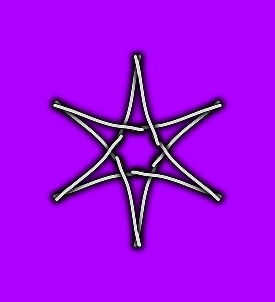 Ikona Gwiazdy Płaska Ilustracja Magicznych Ikon Wektorowych Różdżki Sieci — Zdjęcie stockowe