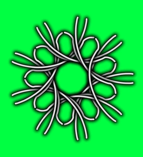 Абстрактний Зелений Фон Листям — стокове фото