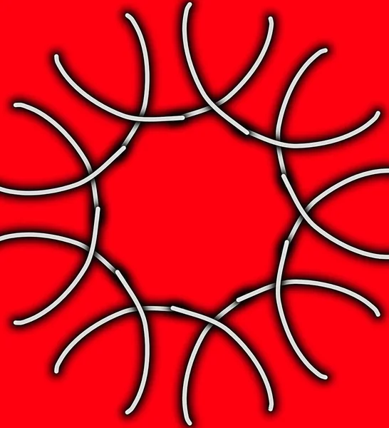 Abstrakcyjne Czerwone Tło Wzorem Linii — Zdjęcie stockowe