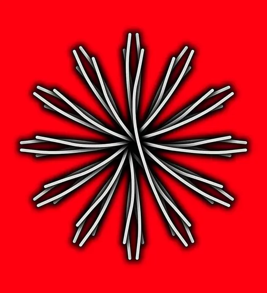 Abstrakter Hintergrund Mit Rot Weißem Muster — Stockfoto