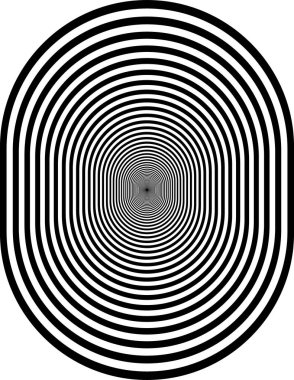 concentric rings on white background