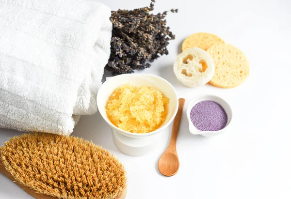 Lavender Organic Scrub, Cream, Oil, Body Skin Care, SPA Aroma Concept