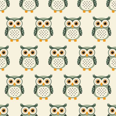 Baykuşlarla vektörsüz desen