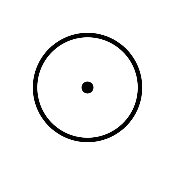 Ikona Vnitřního Kruhu Teček — Stock fotografie