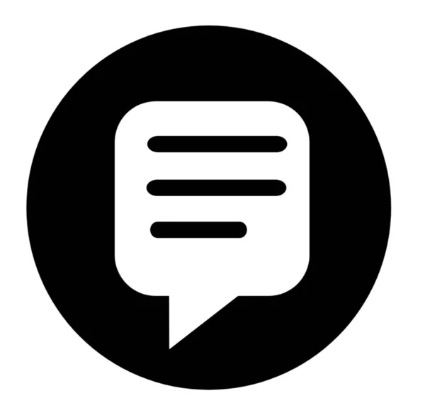 Message Speech Bubble Icon — Stock Photo, Image