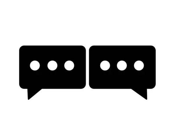 Chat Ícone Mensagem Comentários — Fotografia de Stock