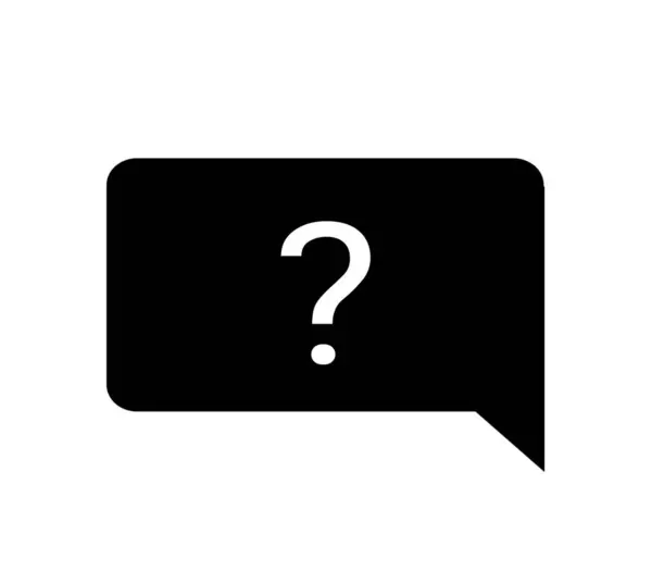 Chat Icon Questions Mark Symbol — Stock Photo, Image