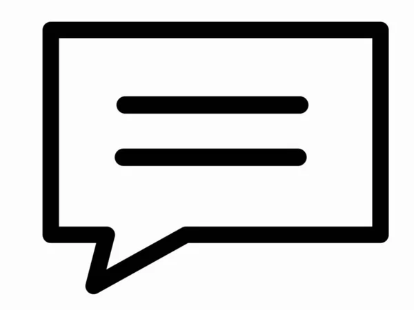 Message Speech Bubble Icon — Stock Photo, Image