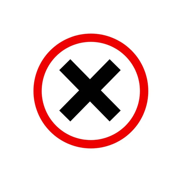Fermer Croix Supprimer Icône Symbole — Photo