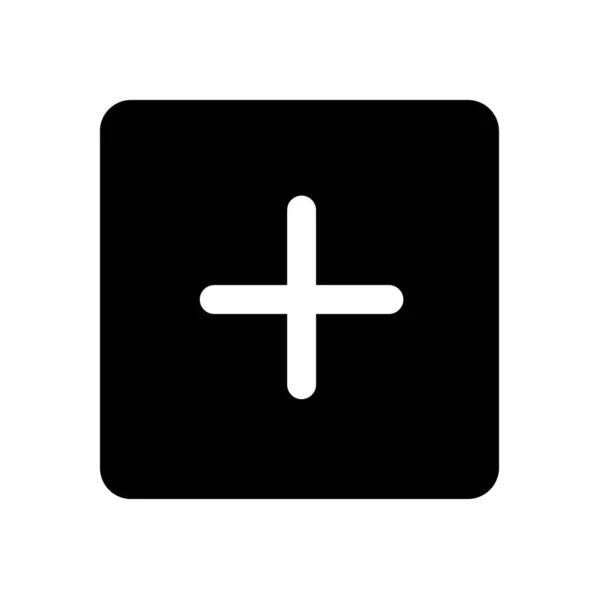 Συν Σύμβολο Συν Εικονίδιο Κουμπί Θετικό Σύμβολο — Φωτογραφία Αρχείου