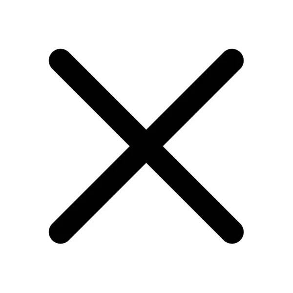 Close Cross Delete Symbol Icon — Stock Photo, Image
