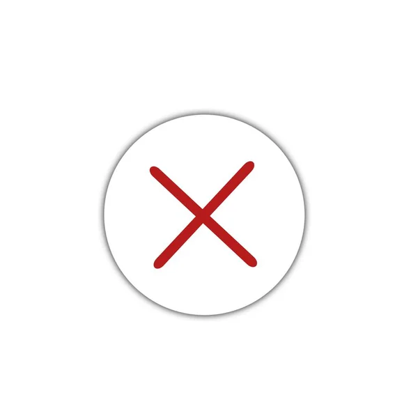 Sluit Kruis Verwijder Symbool Icoon — Stockfoto