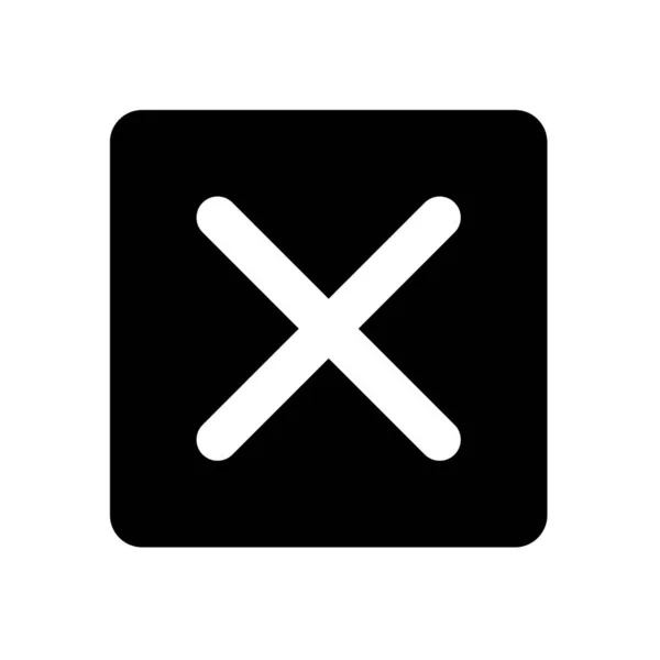 Cerrar Icono Botón Icono Símbolo Cruz —  Fotos de Stock