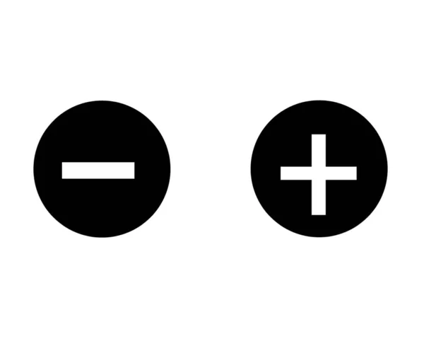 Symbol Oder Positives Und Negatives Symbol — Stockfoto
