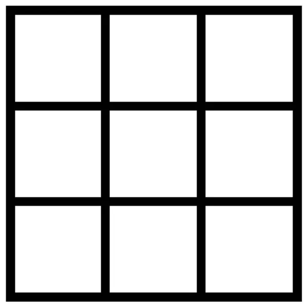Grid Menu Icon Isolated White —  Fotos de Stock