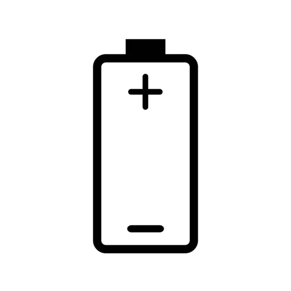 Bateria Ikoną Znaku — Zdjęcie stockowe