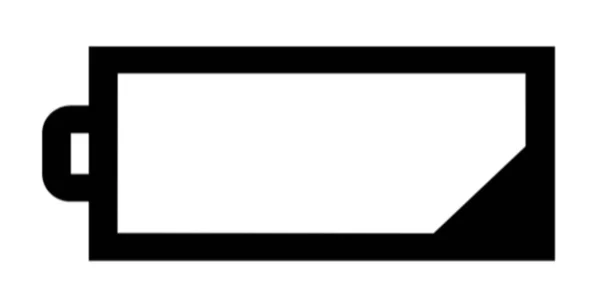 Ikona Niskiego Ładowania Akumulatora — Zdjęcie stockowe
