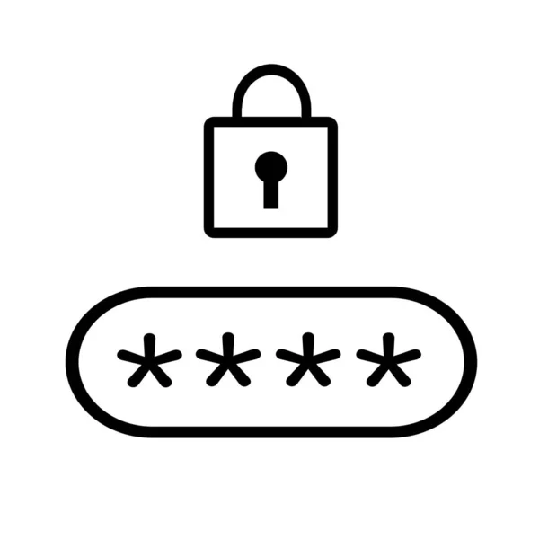 Pincode Lock Secure Icon — Stock Photo, Image
