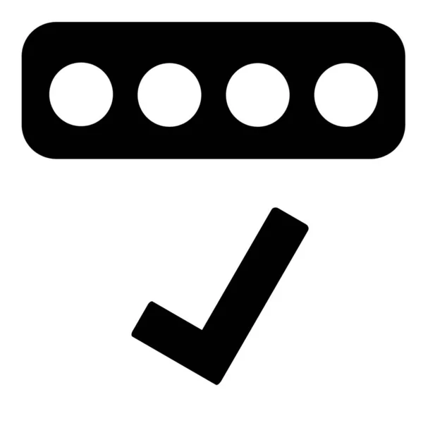 Correct Good Pincode Icon — Stock Photo, Image