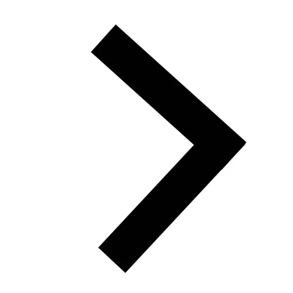 Ángulo Flecha Derecha Icono — Foto de Stock